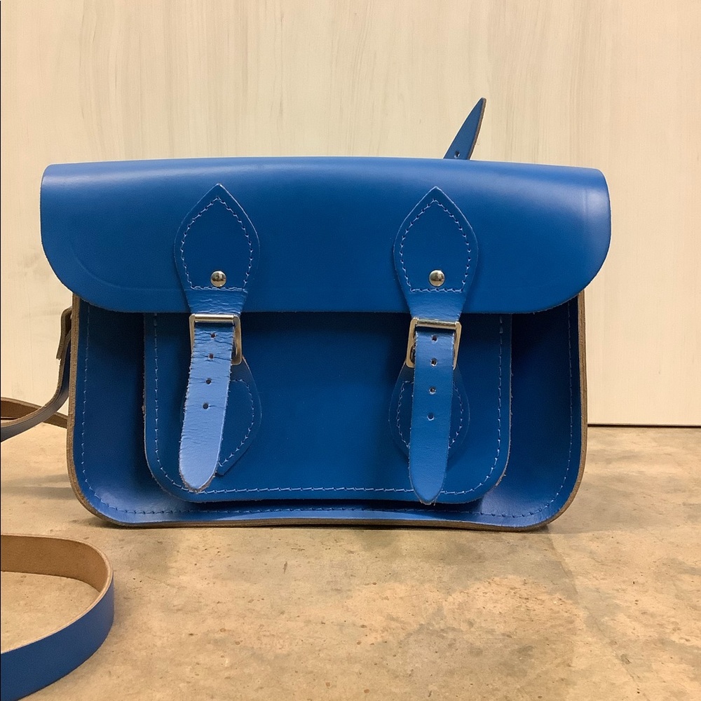 Cambridge satchel company bag bright blue